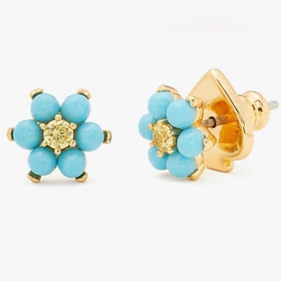 KATE SPADE Myosotis Flower Ear Jacket Earrings - Picture 2 of 8